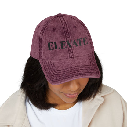 Elevate Embroidered Vintage Cap – Change