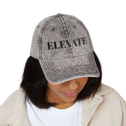 Elevate Embroidered Vintage Cap – Change