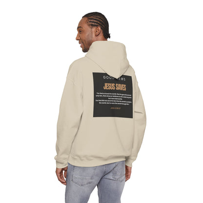 Jesus Saves, Good News, Unisex Heavy Blend™ Hooded Sweatshirt