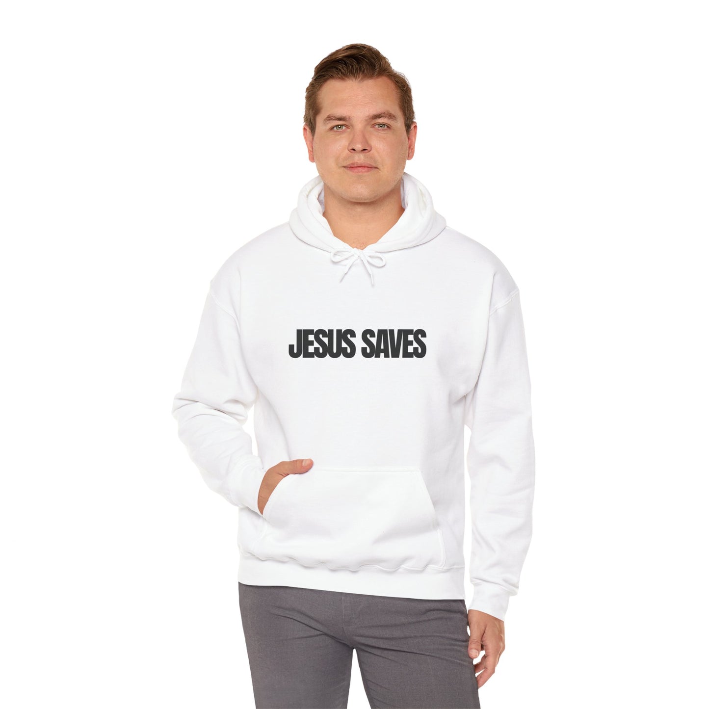 Jesus Saves, Good News, Unisex Heavy Blend™ Hooded Sweatshirt