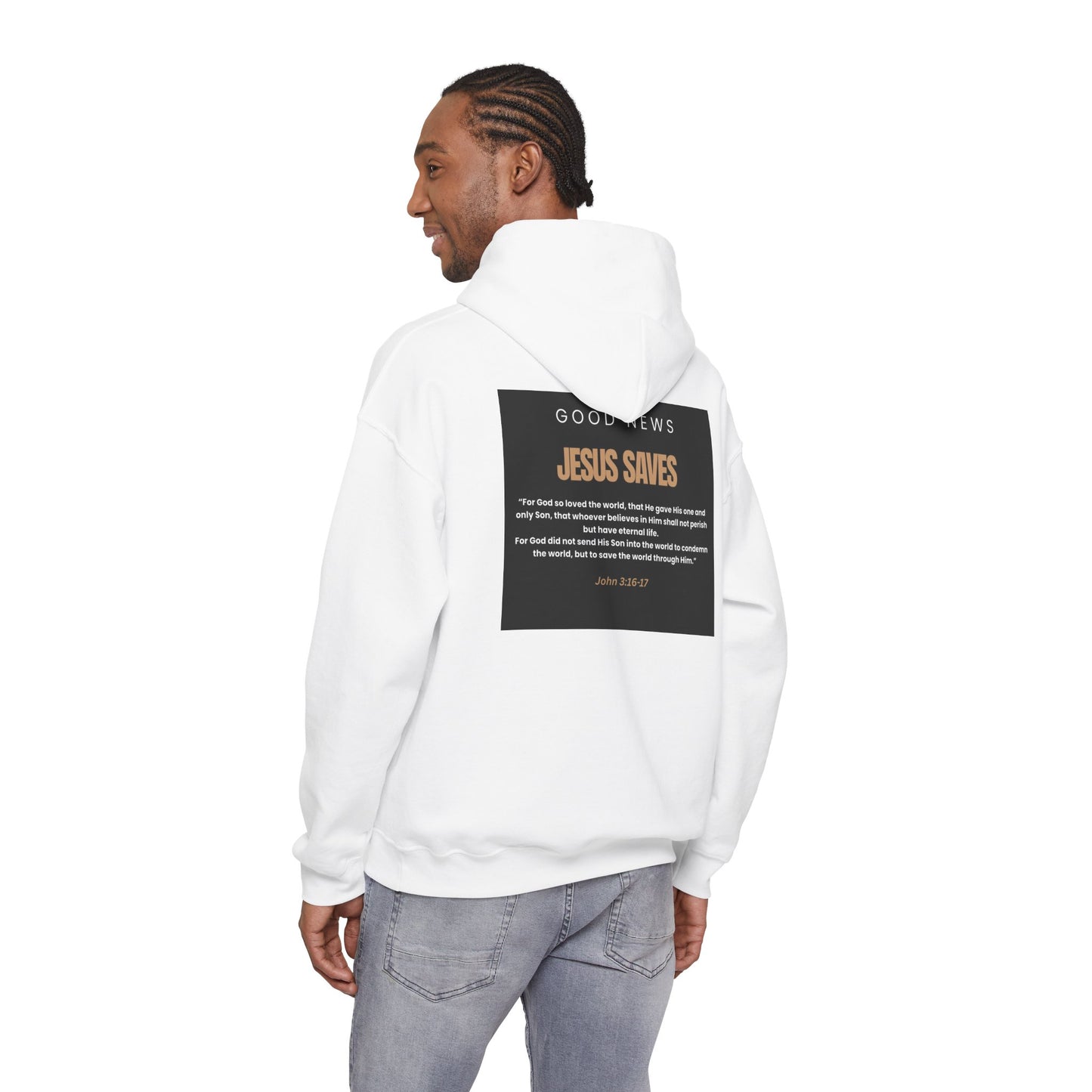 Jesus Saves, Good News, Unisex Heavy Blend™ Hooded Sweatshirt