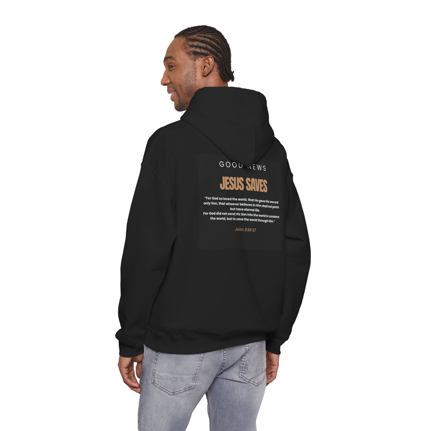 Jesus Saves, Good News, Unisex Heavy Blend™ Hooded Sweatshirt