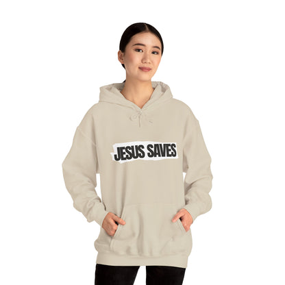 Jesus Saves, Good News, Unisex Heavy Blend™ Hooded Sweatshirt