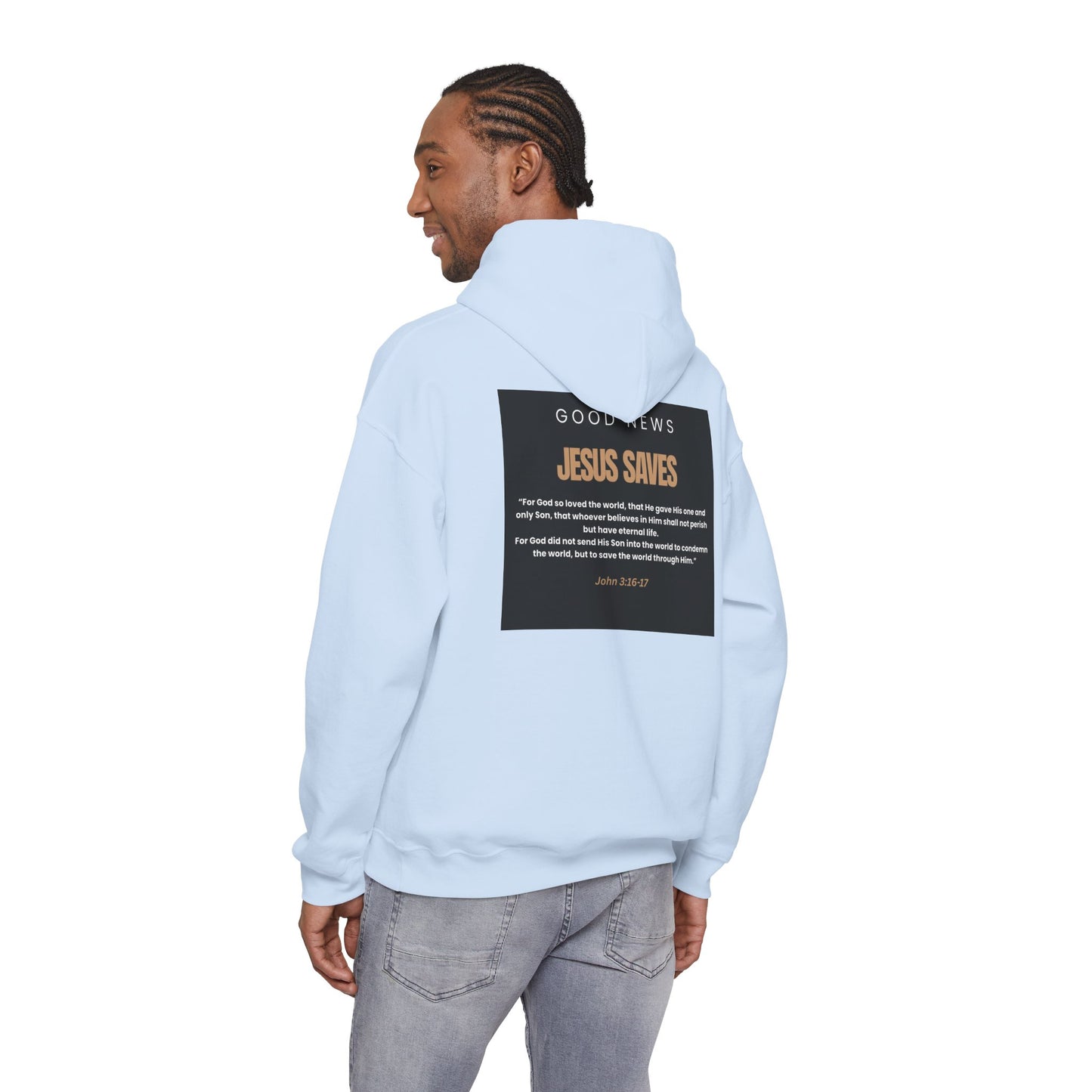 Jesus Saves, Good News, Unisex Heavy Blend™ Hooded Sweatshirt