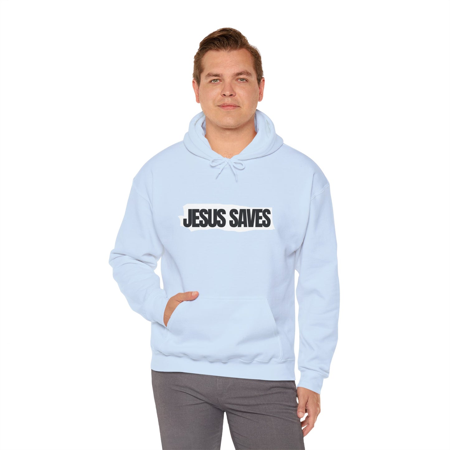 Jesus Saves, Good News, Unisex Heavy Blend™ Hooded Sweatshirt