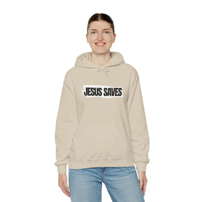 Jesus Saves, Good News, Unisex Heavy Blend™ Hooded Sweatshirt
