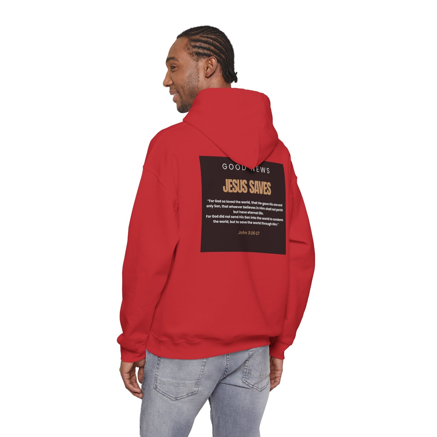 Jesus Saves, Good News, Unisex Heavy Blend™ Hooded Sweatshirt