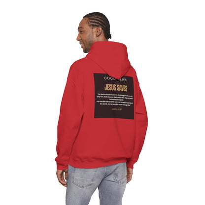 Jesus Saves, Good News, Unisex Heavy Blend™ Hooded Sweatshirt
